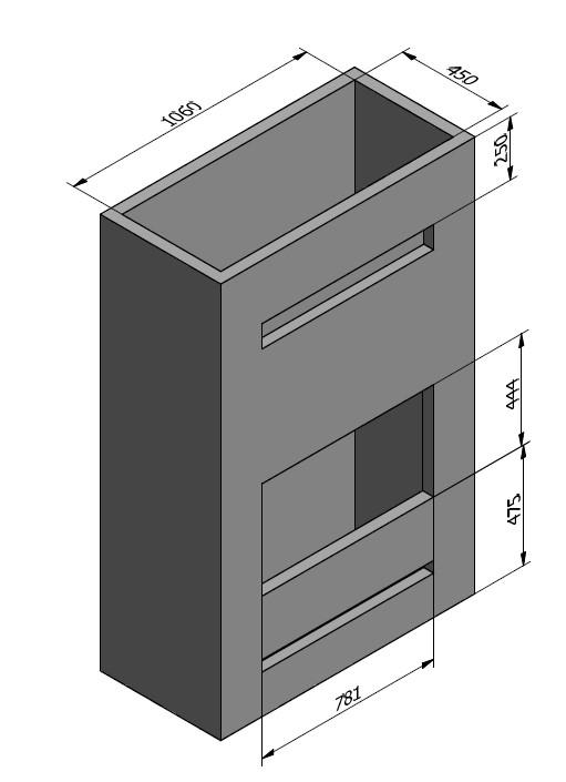 Visio 2 1 Panel indbygning mål