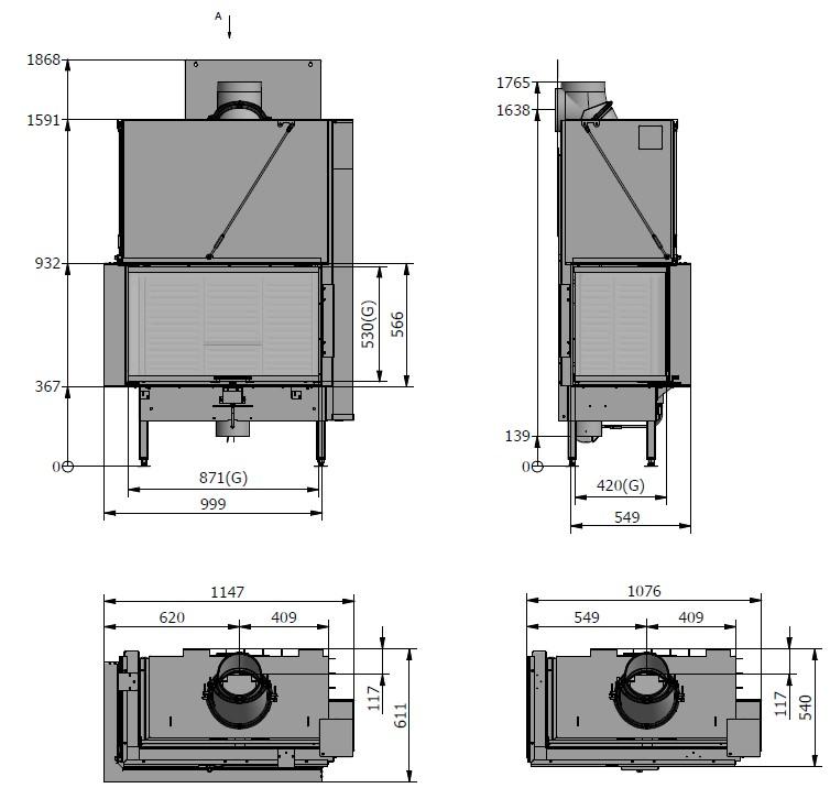 Visio 2 L LC Måltegning