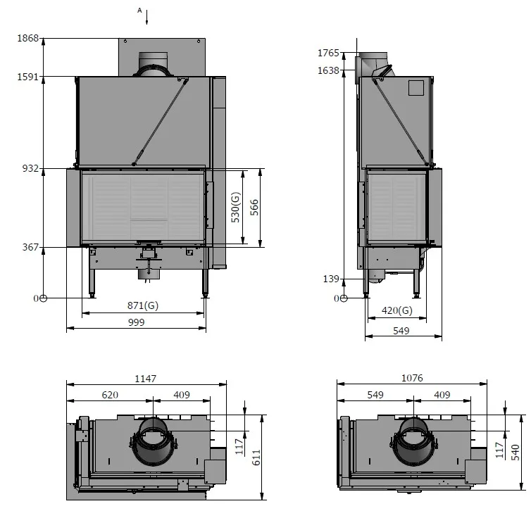 Visio 2 L LC Måltegning