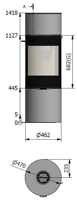 Viva L 140 uden sideglas måltegning måltegning 1