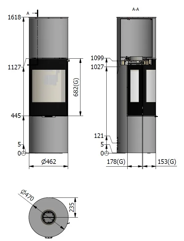 Viva L 160 med sideglas måltegning måltegning 1