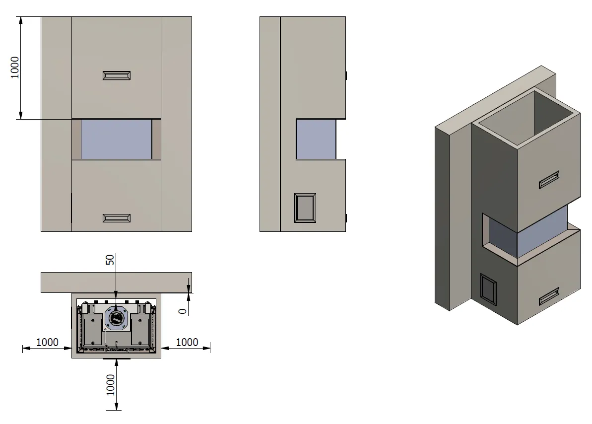 afstand 3sidede modeller