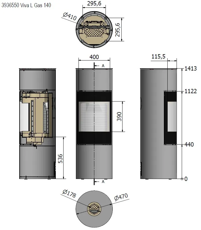 Viva L 140 Gas Måltegning 1