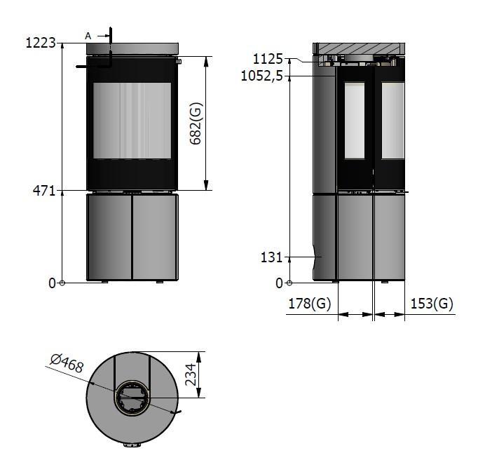 Juno L 120 måltegning m. sideglas 2