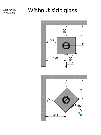 nexo med og uden sideglas