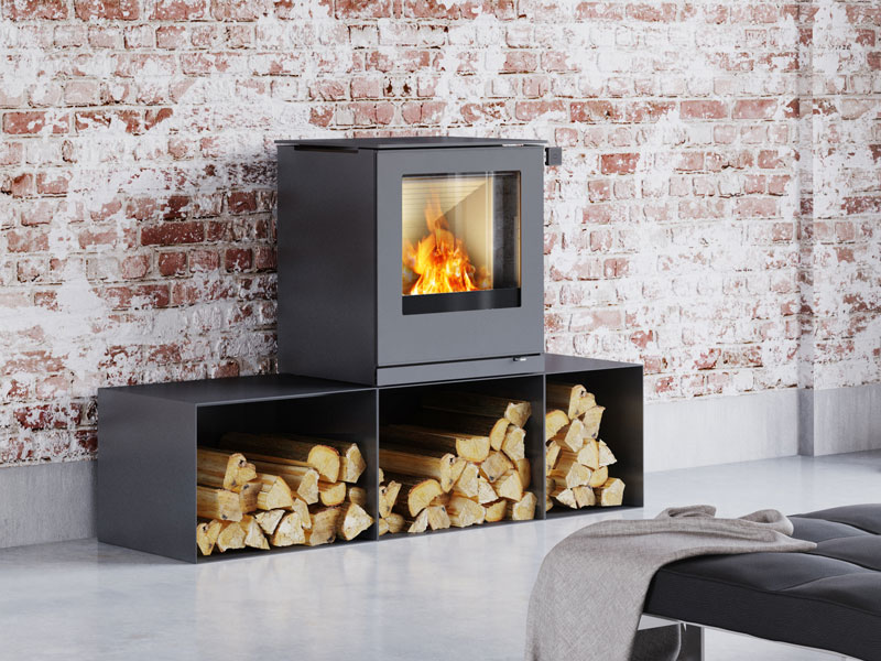 Multi Fuel Stove Small Stove for Coal and Logs RAIS QTee 2