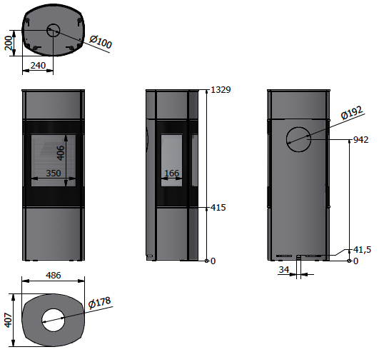 Med sideglas 130