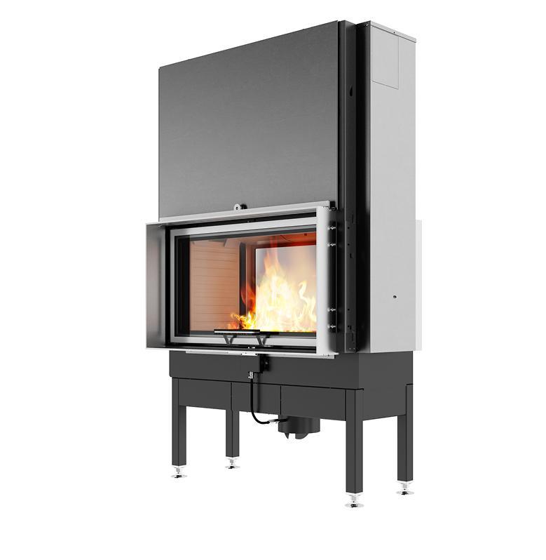 See Through Fireplace Scandinavian Contemporary Tunnel Fireplace