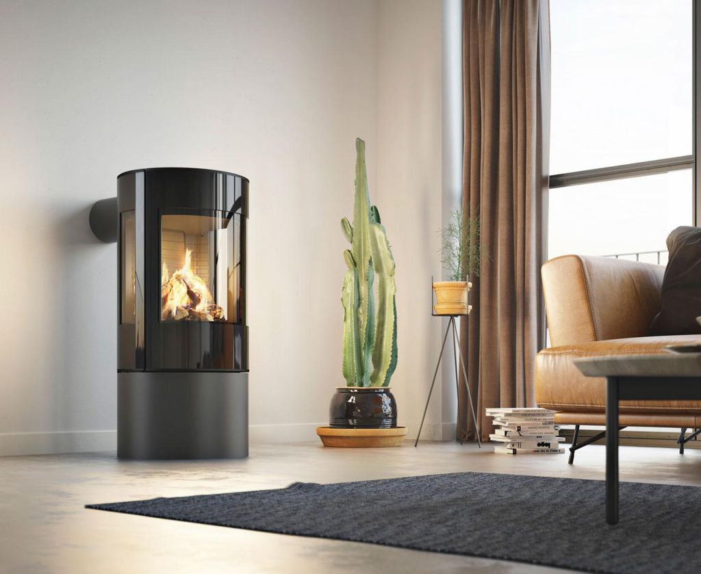 Gas Fireplaces And Stoves, Modern Freestanding Gas Fireplace