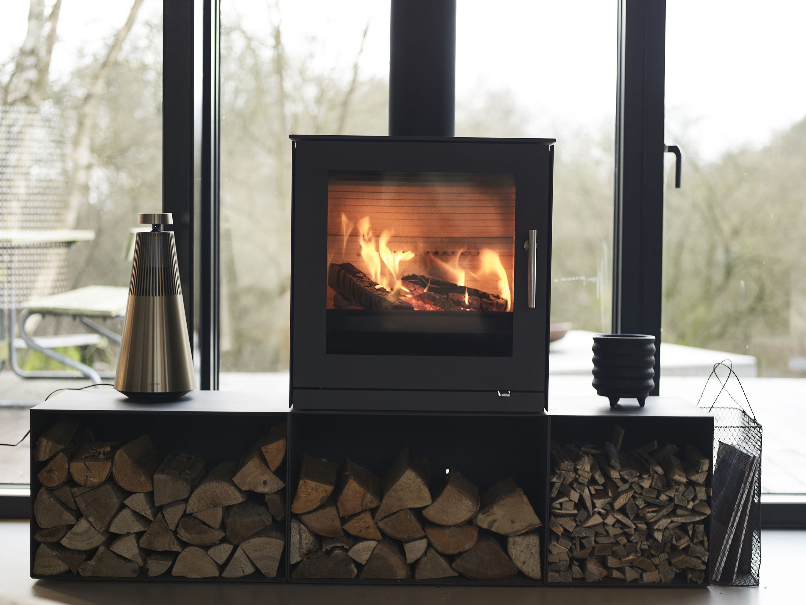 Multi Fuel Stove Small Stove for Coal and Logs RAIS QTee 2