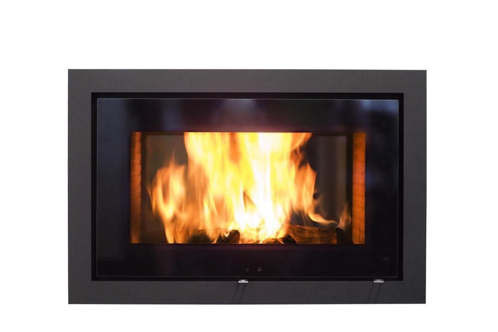 Double Sided Wood Burner Rais 2 1 Is A Contemporary Fireplace